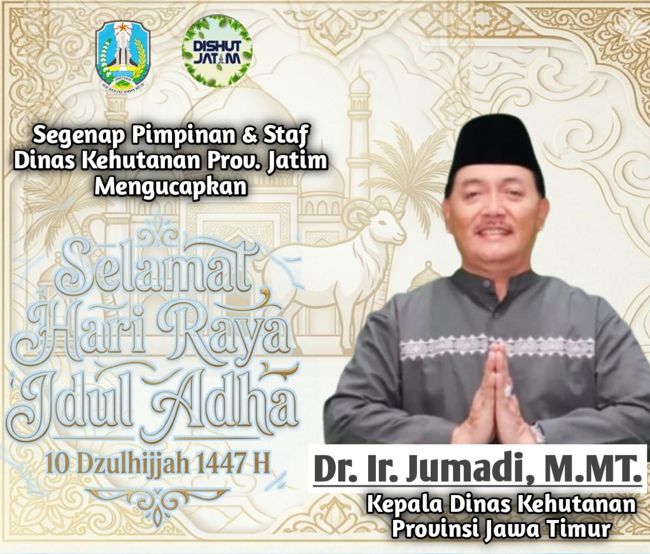 iklan ucapan selamat idul adha dari dinas kehutanan pemprov jatim