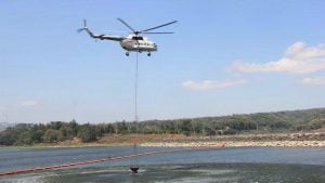 Waduk Selorejo Pasok Water Bombing Padamkan Gunung Arjuno