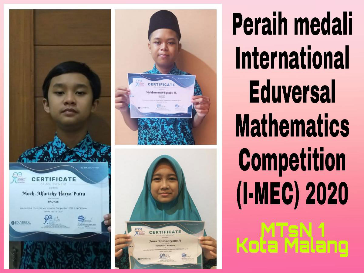 Para peraih Olimpiade Matematika International Eduversal Mathematics Competition (I-MEC) 2020. (ist)