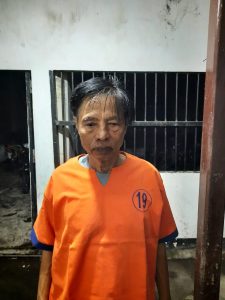 Tersangka Hanafi orang tua yang dipenjarakan anak kandungnya sendiri