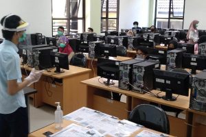 Pelaksanaan UTBK di Universitas Brawijaya, awal Juli lalu.