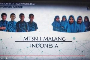 Delegasi MTsN 1 Kota Malang dalam Indonesia International Invention Festival (I3F) 2020