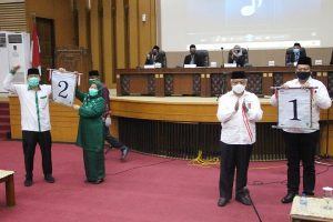 Hasil pengundian nomor urut paslon