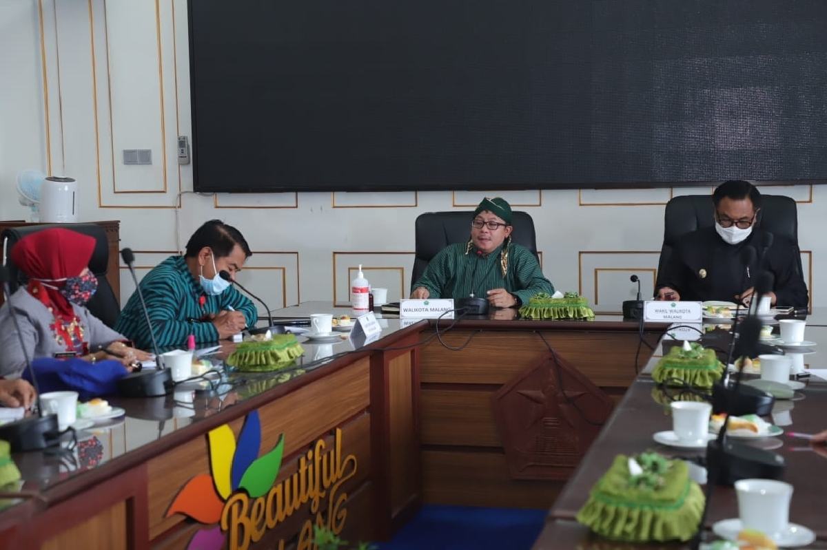 Walikota memimpin rakor pembelajaran. (ist)