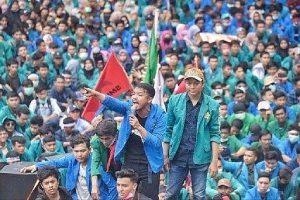 Demo mahasiswa tolak UU Ciptaker