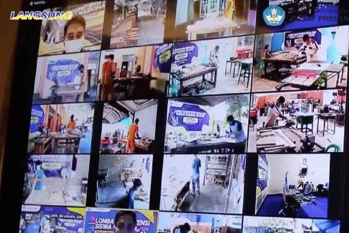 Para finalis LKS SMK 2020 dimonitoring secara daring - Jawa Tengah Raih Juara Umum LKS SMK 2020
