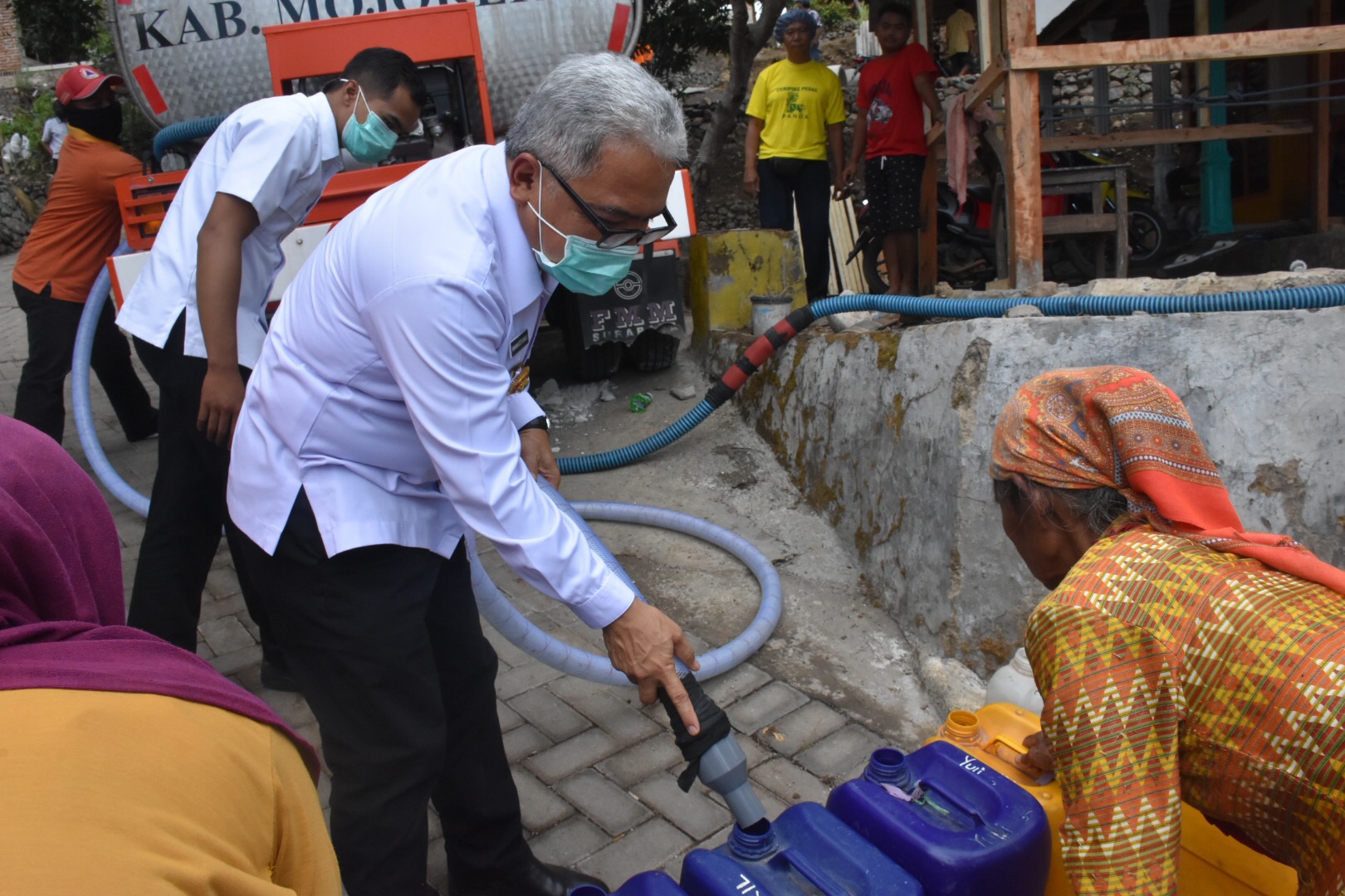 BPBD Kabupaten Mojokerto Distribusikan Air Bersih