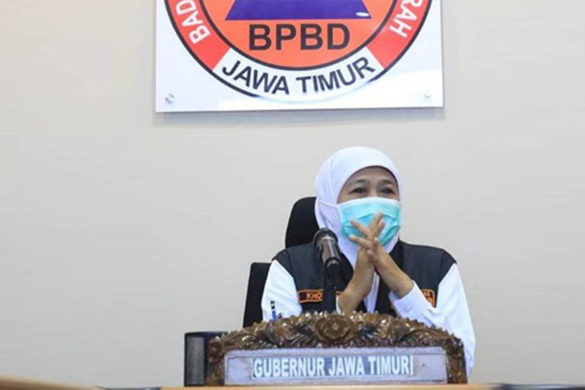 Gubernur Jatim Khofifah Indar - Khofifah Minta Seluruh Pihak Antisipasi Fenomena La Nina