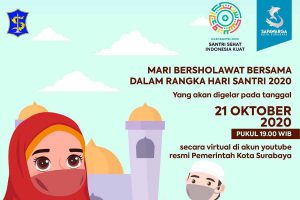 Hari Santri Nasional Pemkot Surabaya - Pemkot Surabaya Gelar Selawat Bersama Virtual Peringati Hari Santri Nasional