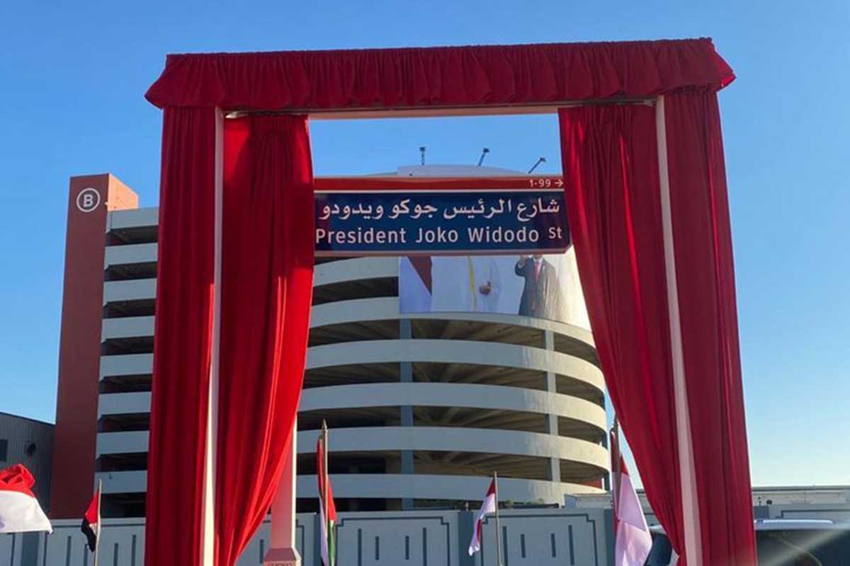 Jalan Presiden Joko Widodo - Presiden Joko Widodo Jadi Nama Jalan di Abu Dhabi