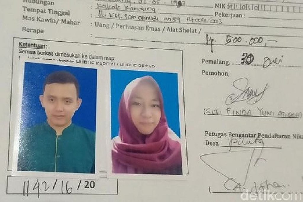 Pasangan calon pengantin di Pemalang yang viral. (ist)