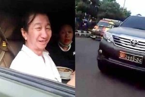 Pengemudi sipil dan mobil dinas TNI