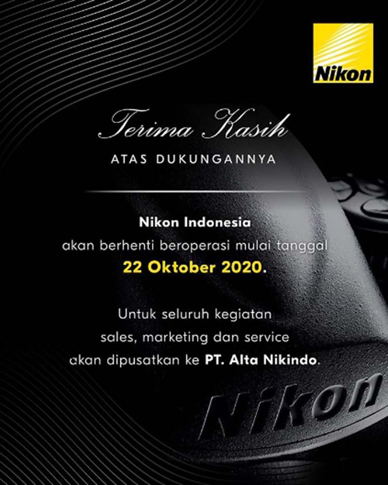 Pengumuman Nikon Indonesia