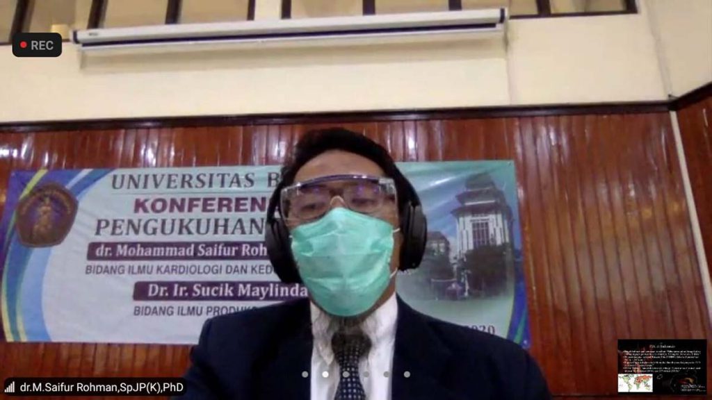 Prof dr Mohammad Saifur Rohman, SpJP (K), PhD, menyampaikan paparan