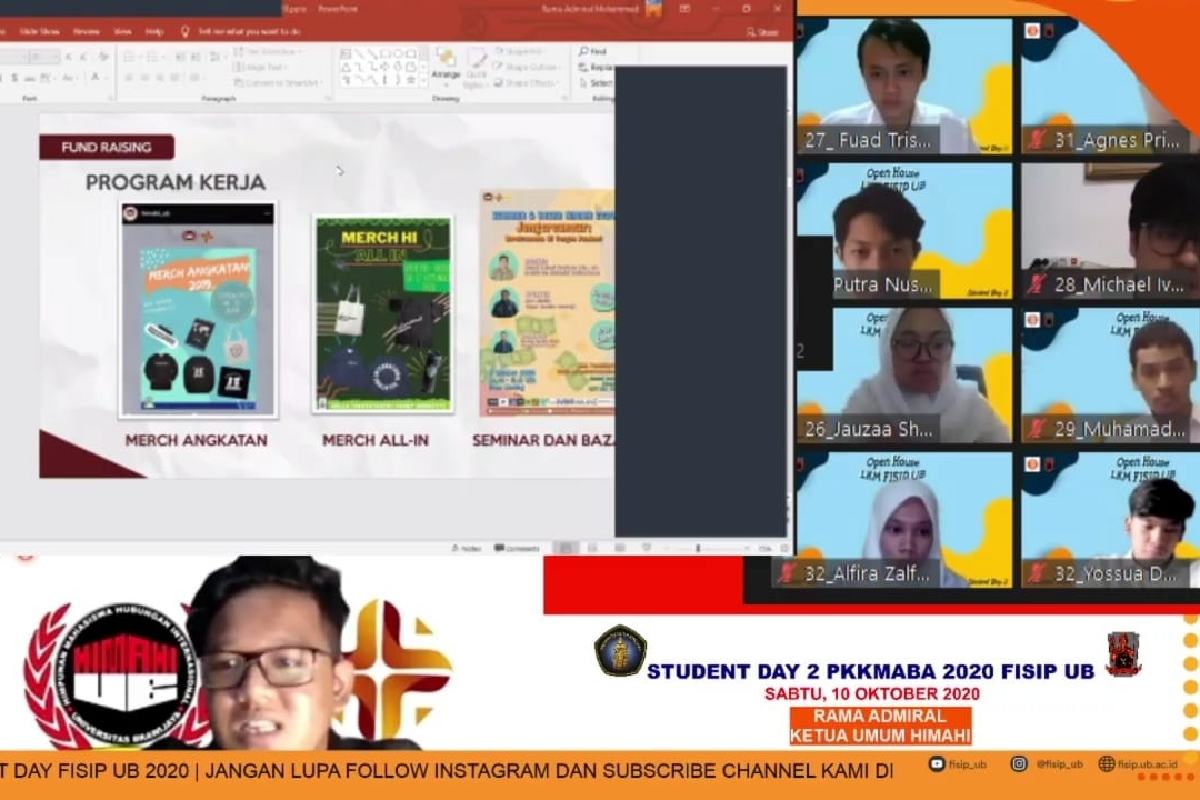 Pemaparan program kerja organisasi mahasiswa