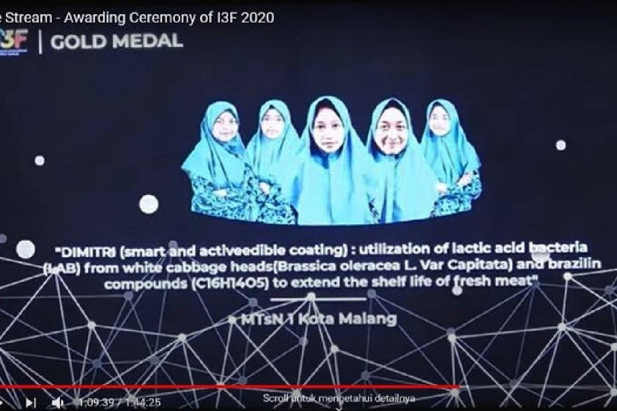 Tim Putri KIR MTsN 1 Kota Malang