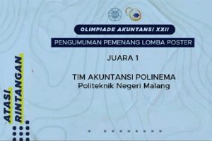 Polinema raih Juara I Olimpiade Akuntansi - Hebat, Mahasiswa Baru Polinema Juara I Olimpiade Akuntansi Nasional