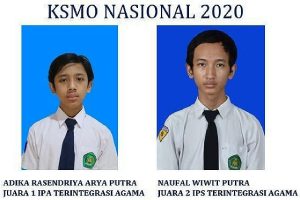 Dua siswa peraih juara KSMO Nasional 2020 - Siswa MTsN 1 Kota Malang Juara KSMO Nasional 2020