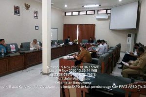 Pembahasan KUA-PPAS APBD Tahun 2021, Komisi IV DPRD Banyuwangi Minta Efisiensi Anggaran Belanja Rutin SKPD