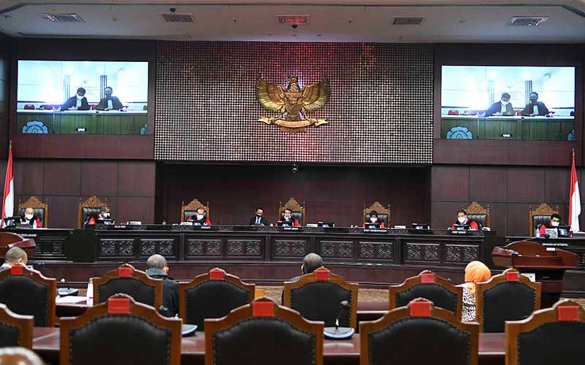 Ruang sidang MK - MK Gelar Uji Materi UU Ciptaker
