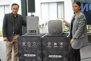 Dua varian Water Heater terbaru dari Modena, dengan menggunakan gas dan elektrik. (ist) - Gandeng Christian Sugiono, Modena Luncurkan Water Heater Edisi Eksklusif Terbatas