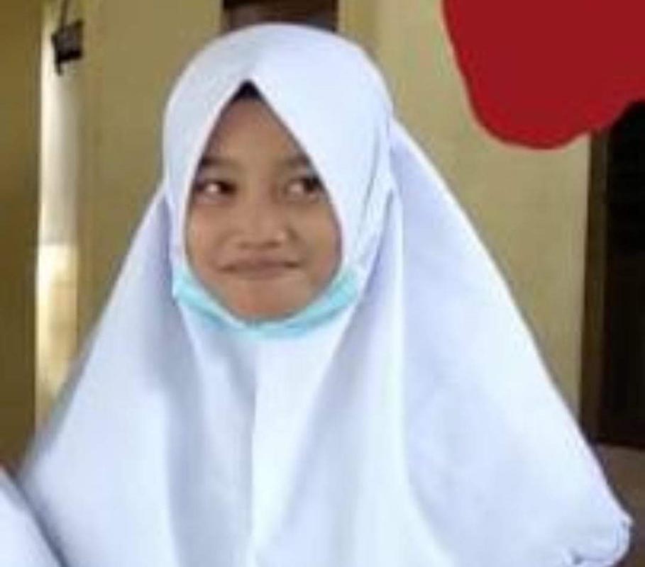 Foto Nafisah semasa hidup - Korban Terhanyut Arus Luapan Kali Lamong Ditemukan Meninggal