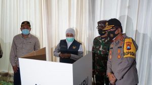 PESAN : Gubernur Jatim Khofifah Indar Parawansa berpesan kepada pendukung pasangan calon untuk tidak euforia dan menjaga protokol kesehatan. (ist) - Euforia Tetap Dijaga, Hindari Kerumunan
