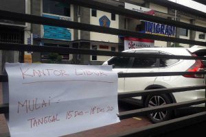 Kantor Imigrasi Kelas I TPI Malang tutup layanan. (rhd) - Sterilisasi Kantor Imigrasi Kelas I TPI Malang Tutup Layanan 15-18 Desember