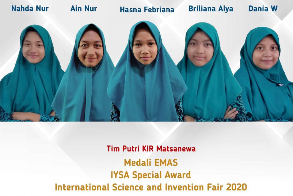Delegasi Matsanewa peraih medali emas International dalam ISIF 2020 (ist) - Jelang Akhir Semester Ganjil, MTsN 1 Kota Malang Koleksi 125 Prestasi