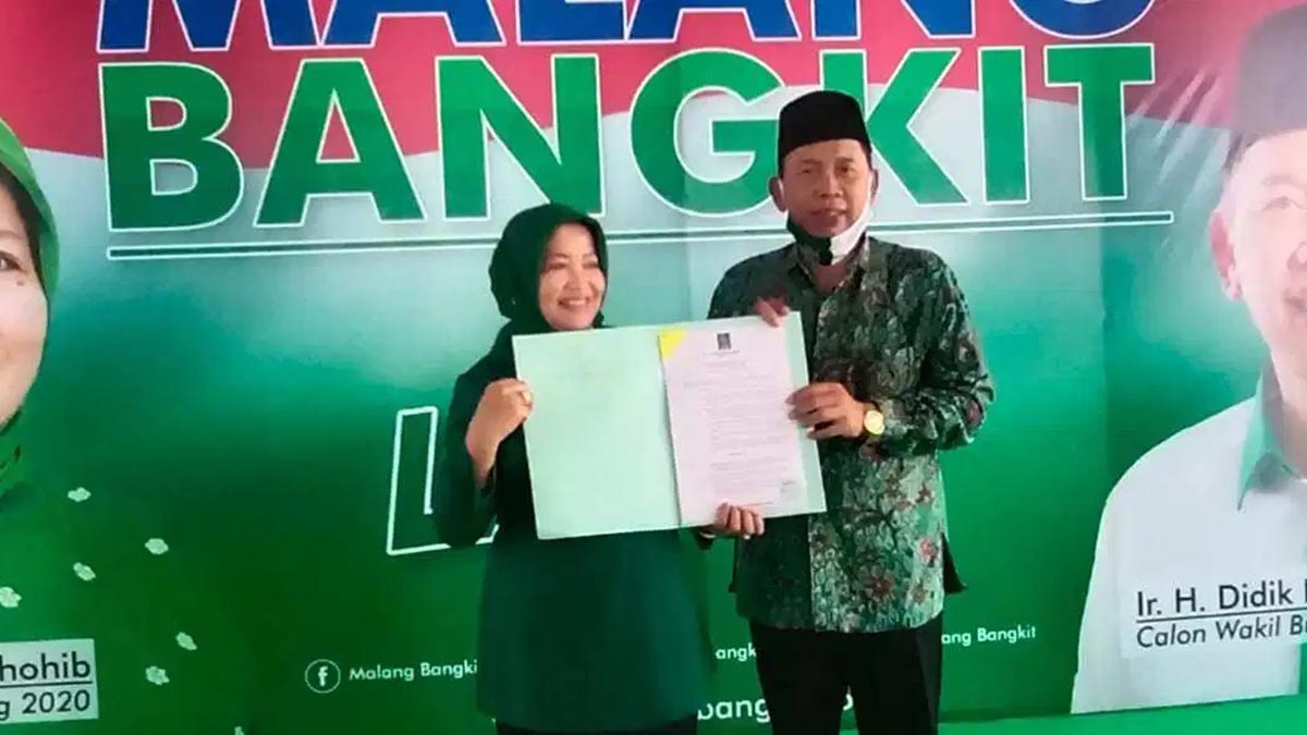 OPTIMIS : Pasangan Calon Bupati dan Wakil Bupati Malang, Lathifah Shohib dan Didik Budi Muljono. (dok) - Tegas Memberantas Korupsi dengan Empat Elemen