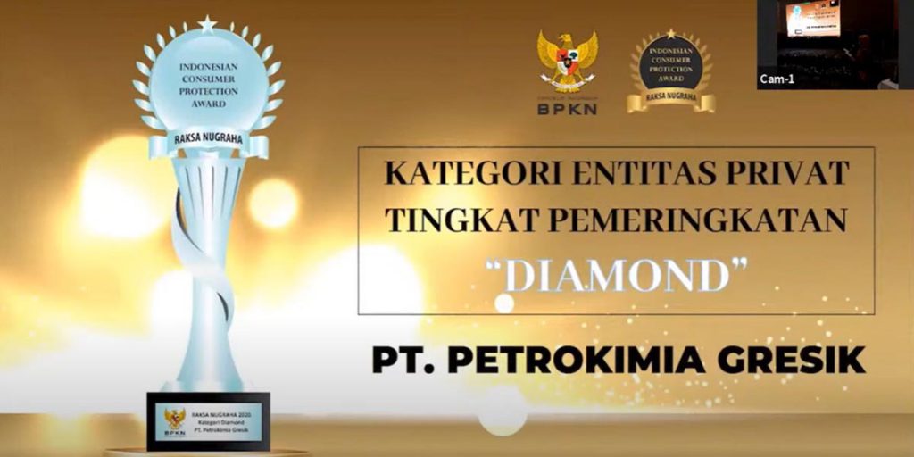 PENGHARGAAN: Petrokimia Gresik raih penghargaan Raksa Nugraha Tingkat Diamond untuk Kategori Entitas Privat pada ICPA 2020