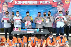 Polres Batu rilis kasus tahun 2020. (bir) - Penyalahgunaan Narkoba di Kota Batu Meningkat Sepanjang Pandemi -