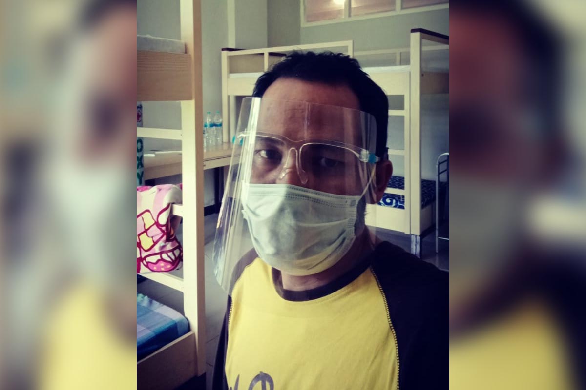 Salah satu pasien di RS UMM Joned sedang menjalani perawatan bersama istrinya. (memo x/ist) - Belum di Swab Dimasukan Ruang Isolasi Covid-19