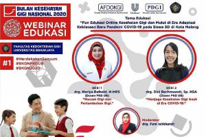 Webinar Bulan Kesehatan Gigi Nasional 2020 - FKG UB - Unilever Edukasi Kesehatan Gigi saat Pandemi pada Siswa SD