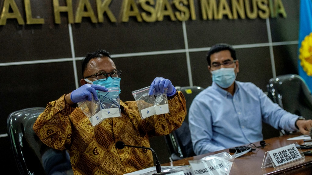 Konferensi pers Komnas HAM. (ist) - Komnas HAM Umumkan Hasil Investigasi Penembakan FPI