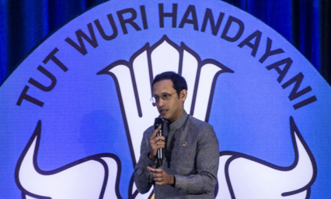 Mendikbud Nadiem makarim. (ist) - Nadiem Tegaskan CPNS Guru Tetap Ada