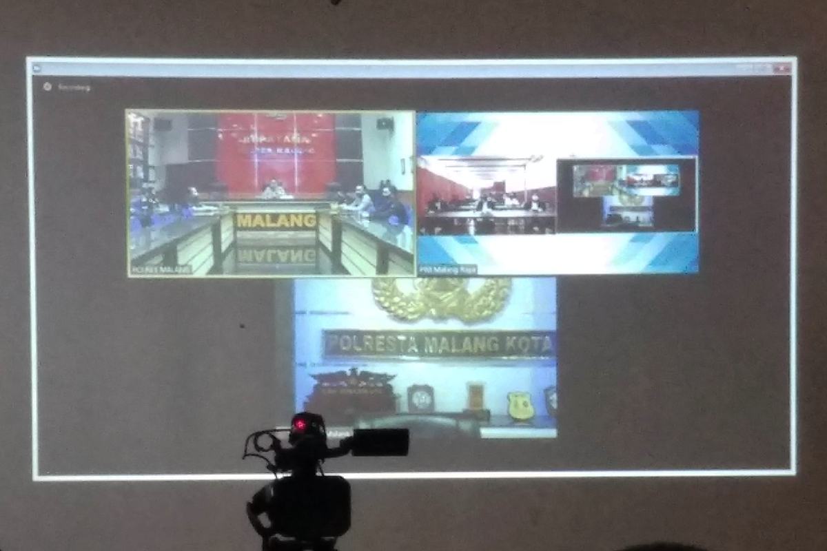 Dialog virtual dengan Kepolisian Malang Raya. (rhd) - Tiga Kapolres Malang Raya: Kami Sangat Terbantu Rekan Media