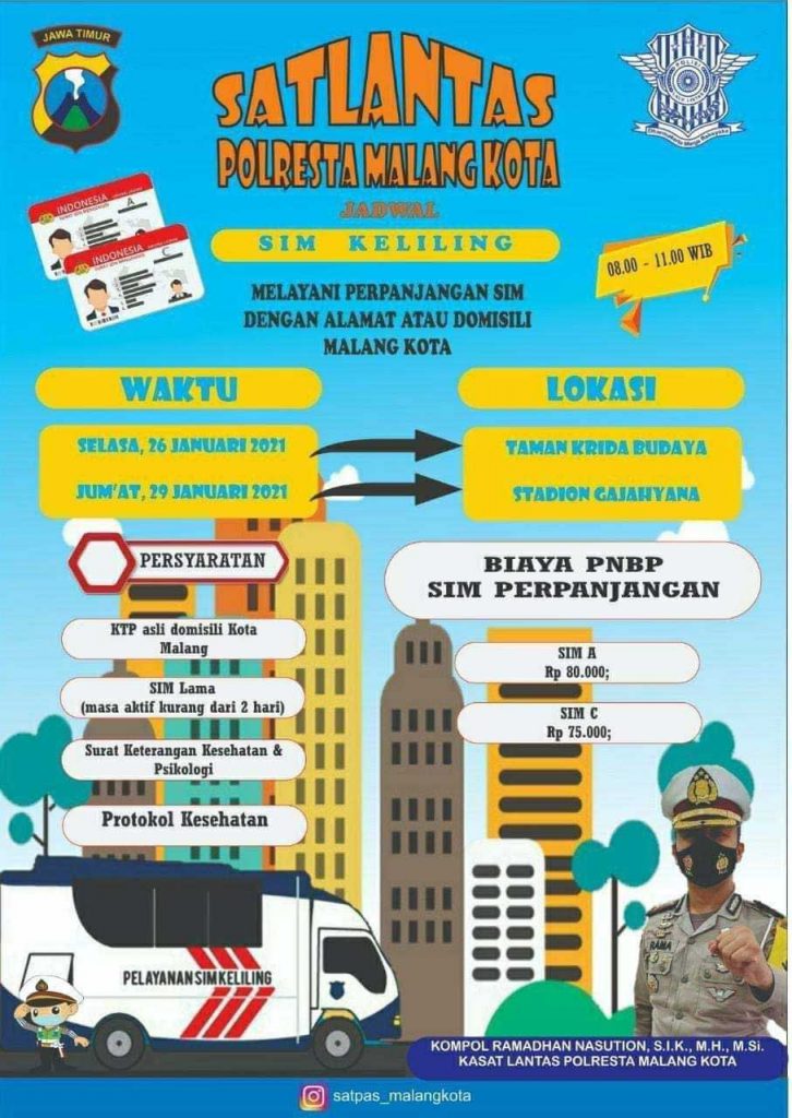 Layanan Perpanjangan SIM Keliling Dimulai Pekan Ini
