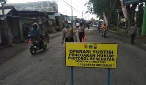 OPERASI - Operasi Yustisi serentak bakal digelar di Sidoarjo, Senin (11/01/2021) bersamaan penerapan Pemberlakukan Pembatasan Kegiatan Masyarakat (PPKM) - PPKM Dibarengi Operasi Yustisi Serentak