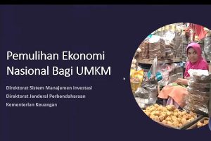 Pemulihan Ekonomi Nasional bagi UMKM. (ist) - Sinergitas Lintas Sektoral Bangun Optimisme UMKM dalam Pemulihan Ekonomi Nasional