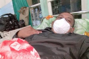 Panji saat dirawat di Puskesmas Kauman - Perjuangan Budayawan Supanji Sembuh dari Corona - Covid-19