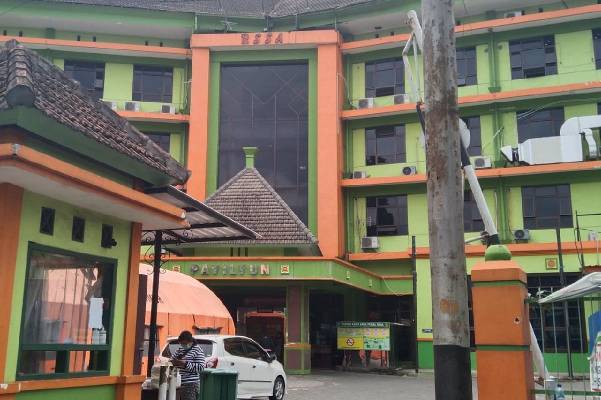 Pavilium yang disulap menjadi ruangan incovid. (ws1) - Eskalasi Pasien Covid-19, RSSA Tambah Bed Incovid