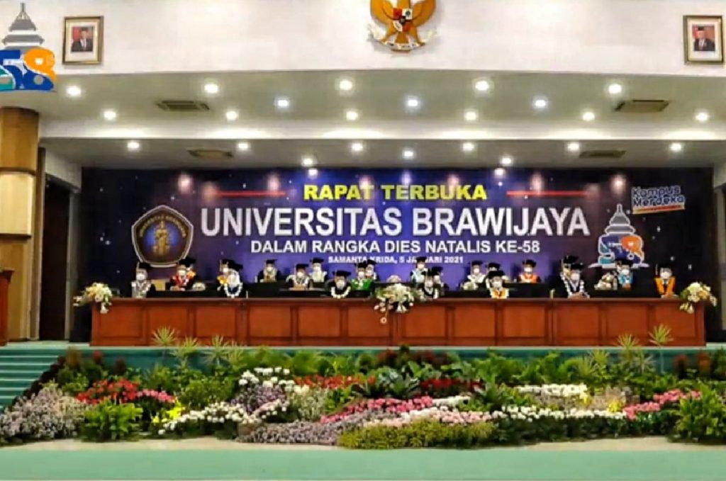 Situasi Rapat Terbuka Universitas Brawijaya. (ist) - Presiden Jokowi Dorong Kolaborasi Industri dan Hilirisasi Inovasi UB