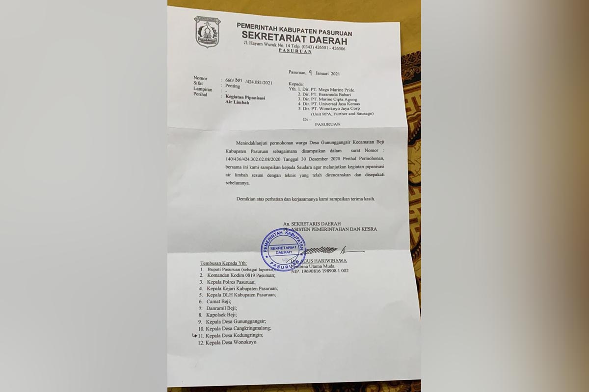 SE Plt Asisten 1 Pemkab Pasuruan Bikin Resah Warga Beji