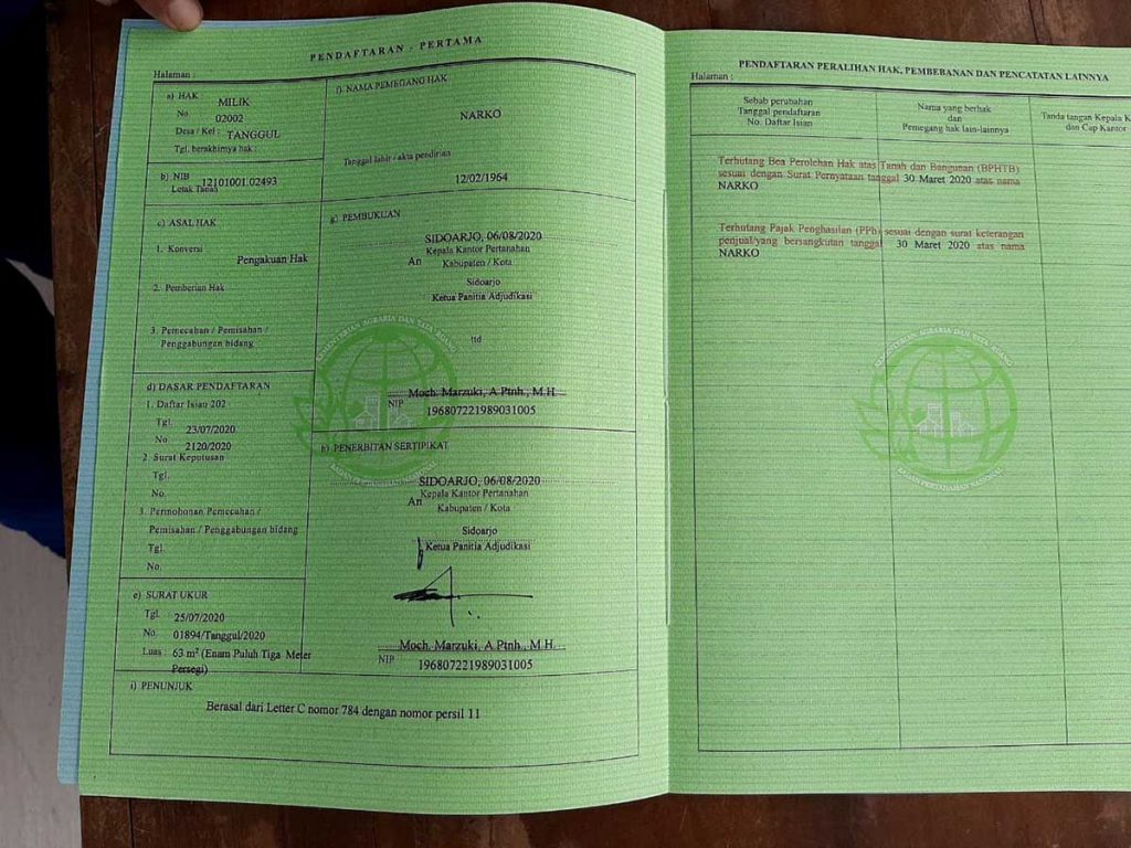 BPN Sidoarjo Bagikan 303 Sertifikat Warga Tanggul