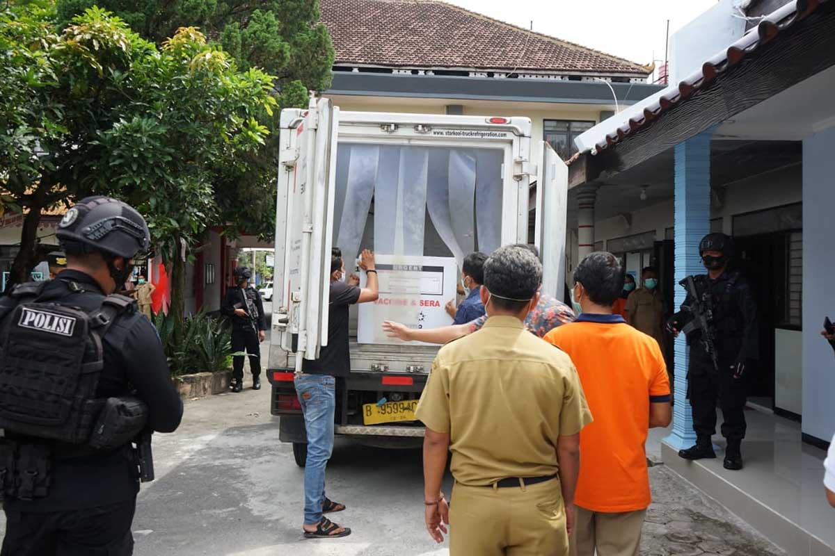 Vaksin Sinovac didistribusikan di Kantor Dinas Kesehatan Kota Blitar Jalan Soedanco Supriyadi - Blitar Raya Sudah Terima Vaksin Sinovac