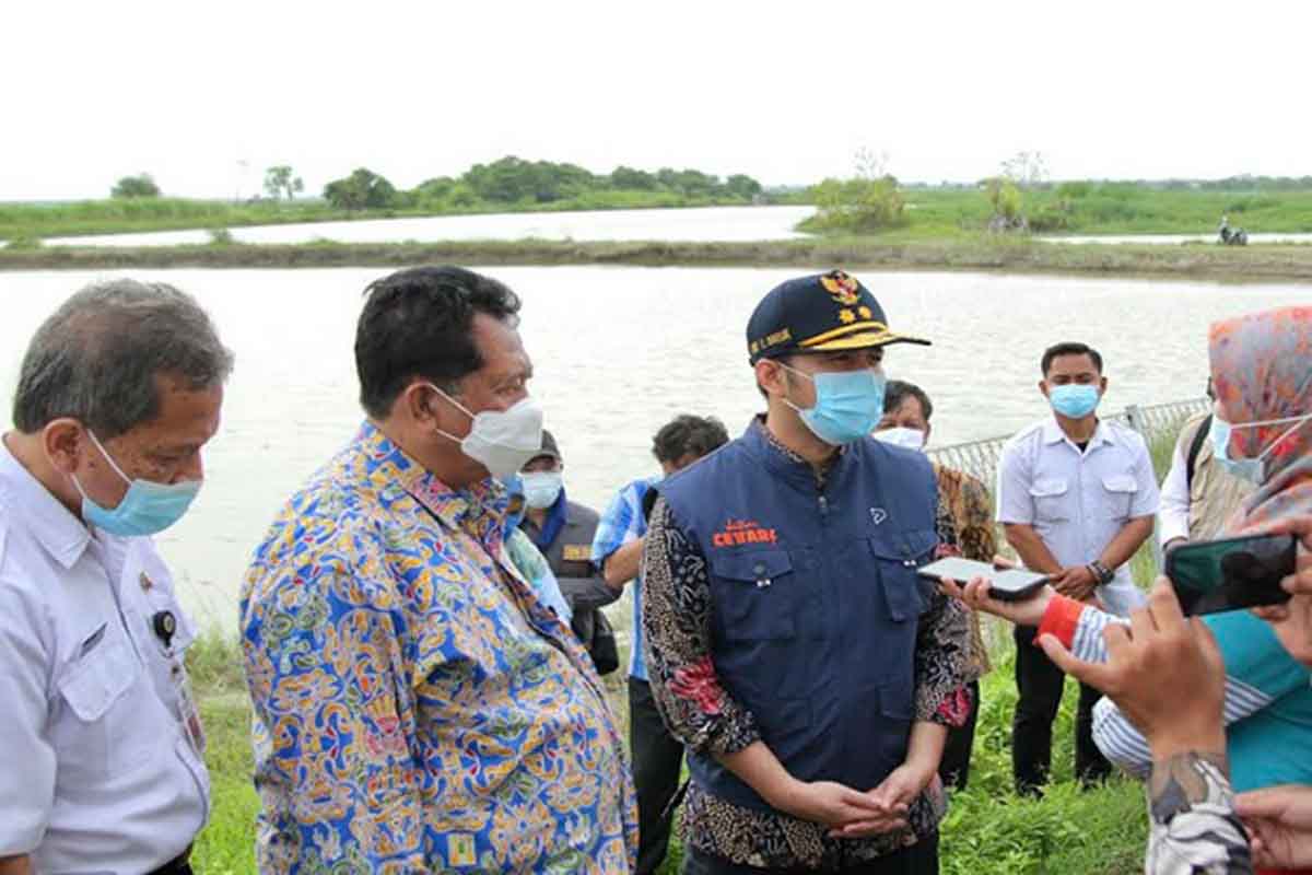TINJAU : Pemprov Jatim Siapkan 3 Lokasi Proyek Penanganan Banjir Kali Lamong di Gresik - Wagub Jatim Emil Elestianto Dardak melakukan peninjauan di Kabupaten Gresik. (ist) - Pemprov Jatim Siapkan 3 Lokasi Proyek Penanganan Banjir Kali Lamong di Gresik