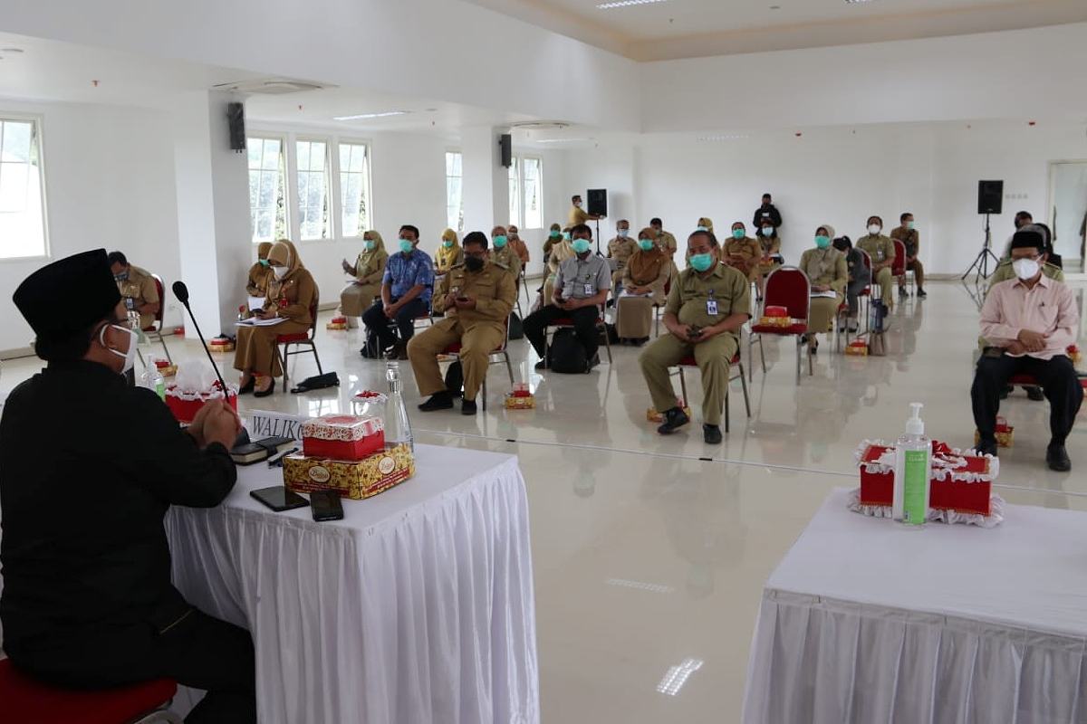 Walikota imbau semua pihak koordinasi. (ist) - Verifikasi Data Covid-19 Acakadut, Walikota Imbau Semua Pihak Koordinasi