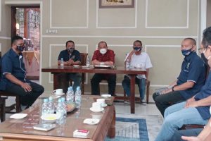 Audiensi DPRD Kota Malang dengan Pengurus PWI Malang Raya. (rhd) - Dorong Terapkan E-Budgeting, DPRD Berharap Transparansi Pemkot Malang