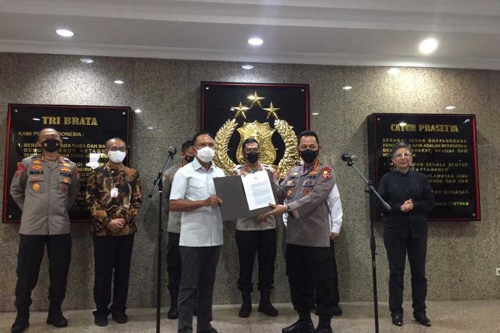 Menpora Zainudin Amali & Kapolri Listyo Sigit. (ist) - Polri Beri Izin Gelaran Piala Menpora 2021